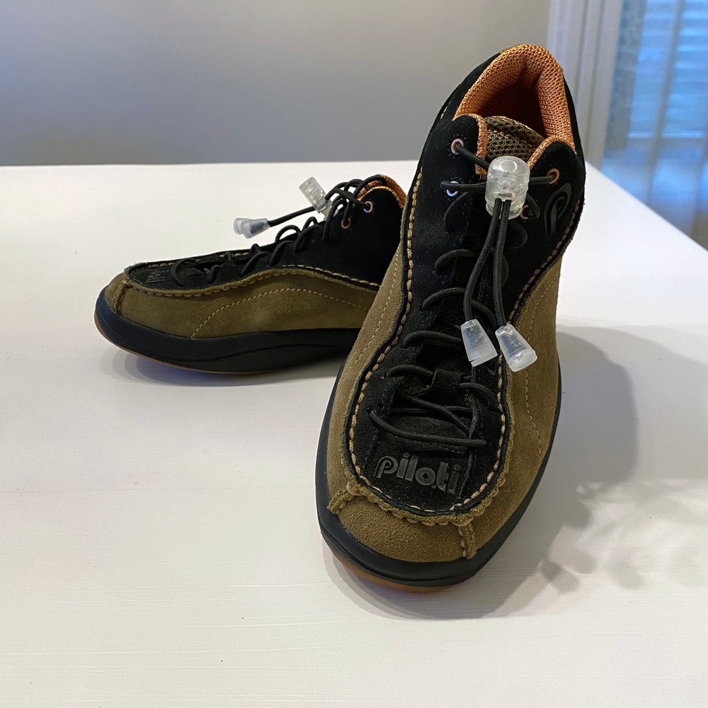 Piloti Men's Shoes Stradale CL Driving Sneakers Beige Suede Leather Upper Size 5